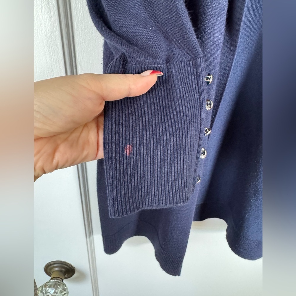 Deep Blue Open Cardigan - Picture 3 of 3